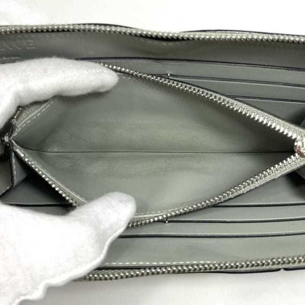 LOEWE Round Long Wallet f-22460 Gray Green GRIS CEN Puzzle C510T12X10 Leather... - Picture 6 of 11